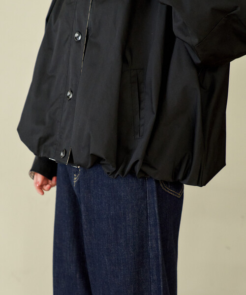 S 新品 FREAK'S STORE 配色 チェック ダブル襟 バルーンコート FREAK'S STORE/配色 チェック ダブル襟 バルーンコート｜Daytona Park