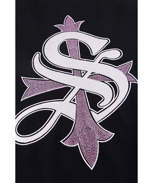 SUPPLIER（サプライヤー）の「ジップフーディ｜Black x Pink Cross Zip Hoodie V2｜SUPPLIER（パーカー・メンズ・ブラック・SMALL/MEDIUM/LARGE/X-LARGE/XX-LARGE）」の3枚目の写真