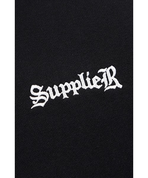 SUPPLIER（サプライヤー）の「ジップフーディ｜Black x Pink Cross Zip Hoodie V2｜SUPPLIER（パーカー・メンズ・ブラック・SMALL/MEDIUM/LARGE/X-LARGE/XX-LARGE）」の4枚目の写真