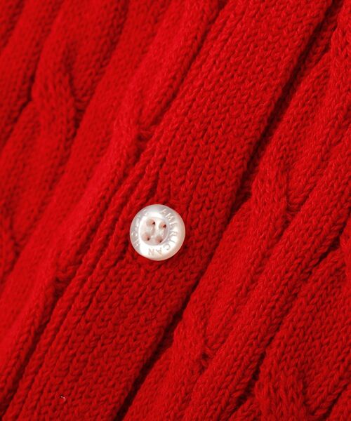 AMERICAN HOLIC(アメリカンホリック)の「ケーブルニットカーディガン(カーディガン/ボレロ・レディース・グリーン/レッド/ネイビー/ブルー・M/L)」の5枚目の写真