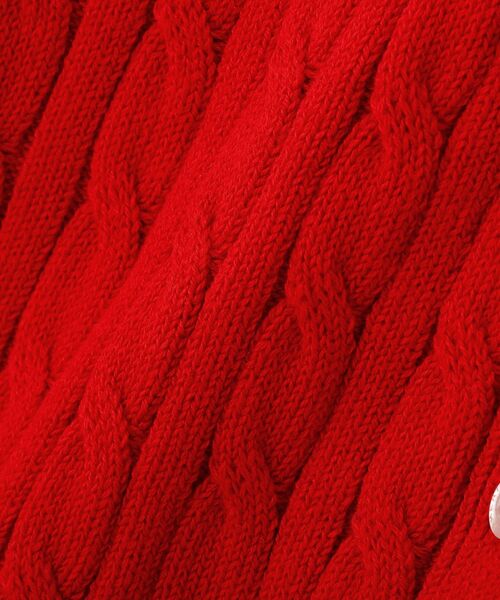 AMERICAN HOLIC(アメリカンホリック)の「ケーブルニットカーディガン(カーディガン/ボレロ・レディース・グリーン/レッド/ネイビー/ブルー・M/L)」の6枚目の写真