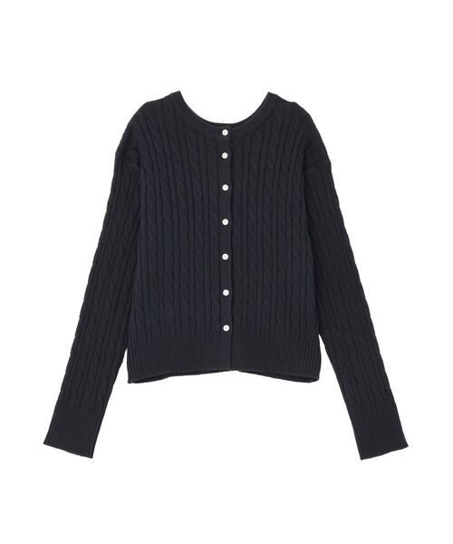 AMERICAN HOLIC(アメリカンホリック)の「ケーブルニットカーディガン(カーディガン/ボレロ・レディース・グリーン/レッド/ネイビー/ブルー・M/L)」の11枚目の写真