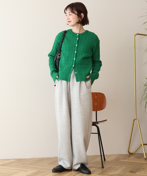 AMERICAN HOLIC(アメリカンホリック)の「ケーブルニットカーディガン(カーディガン/ボレロ・レディース・グリーン/レッド/ネイビー/ブルー・M/L)」の21枚目の写真