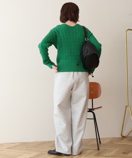 AMERICAN HOLIC(アメリカンホリック)の「ケーブルニットカーディガン(カーディガン/ボレロ・レディース・グリーン/レッド/ネイビー/ブルー・M/L)」の22枚目の写真