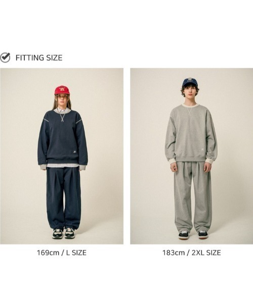 WV PROJECT(ダブリューブイプロジェクト)の「【TWN】TT Semi Balloon Sweatpants/HSLP3615(スウェットパンツ・メンズ・グレー/ブラック/ネイビー/バーガンディー・M/L/LL/3L)」の5枚目の写真