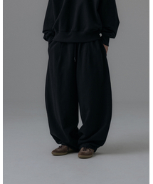 ANGLAN（アングラン）の「Steady Sweat Balloon Pants - Black（スウェットパンツ）」