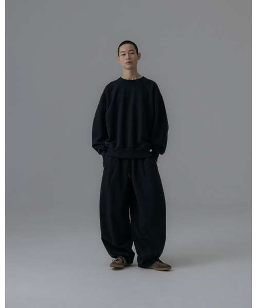 ANGLAN（アングラン）の「Steady Sweat Balloon Pants - Black（スウェットパンツ・メンズ・その他・1/2）」の6枚目の写真