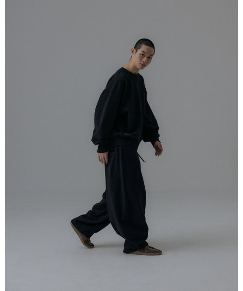 ANGLAN（アングラン）の「Steady Sweat Balloon Pants - Black（スウェットパンツ・メンズ・その他・1/2）」の5枚目の写真