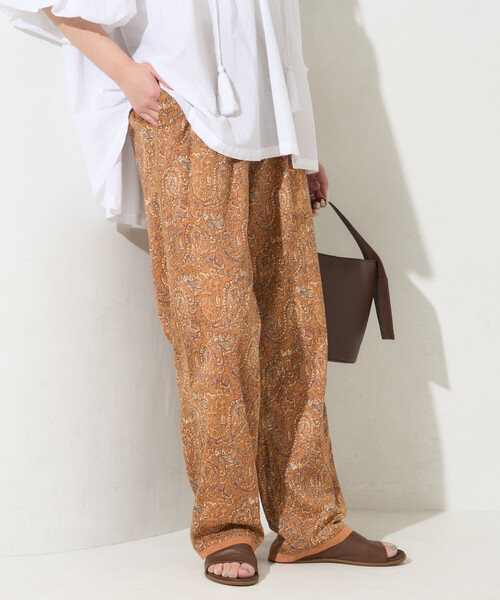 FREAK'S STORE（フリークスストア）の「限定展開　インド ペイズリー イージーパンツ（その他パンツ・レディース・ブルー/ブラック/ネイビー/オレンジ/グリーン・MEDIUM/SMALL）」の5枚目の写真