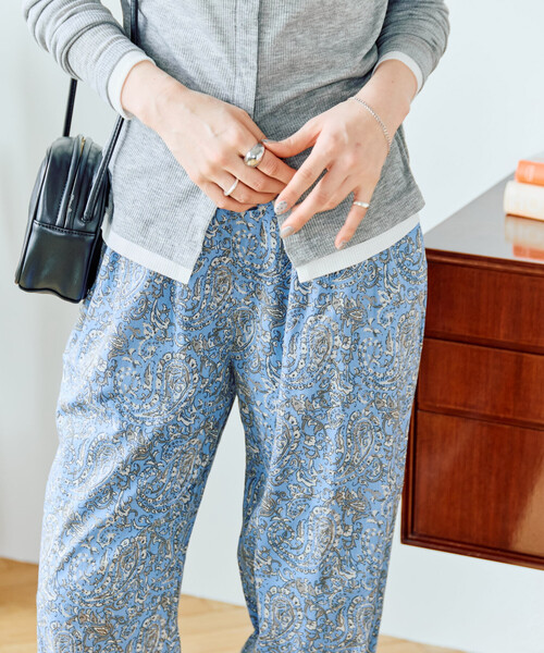 FREAK'S STORE（フリークスストア）の「限定展開　インド ペイズリー イージーパンツ（その他パンツ・レディース・ブルー/ブラック/ネイビー/オレンジ/グリーン・MEDIUM/SMALL）」の4枚目の写真