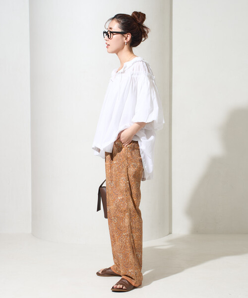 FREAK'S STORE（フリークスストア）の「限定展開　インド ペイズリー イージーパンツ（その他パンツ・レディース・ブルー/ブラック/ネイビー/オレンジ/グリーン・MEDIUM/SMALL）」の14枚目の写真