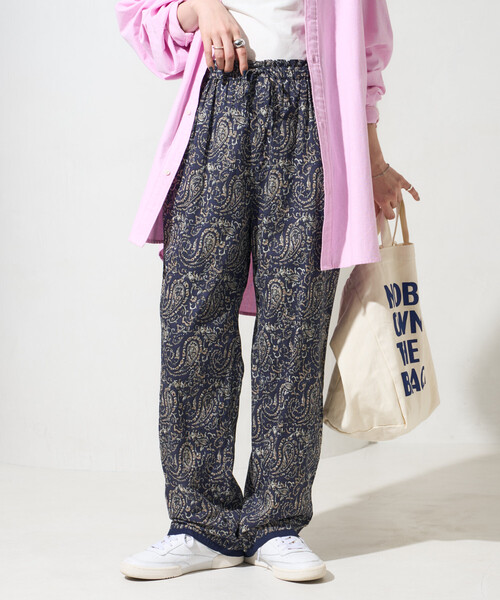 FREAK'S STORE（フリークスストア）の「限定展開　インド ペイズリー イージーパンツ（その他パンツ・レディース・ブルー/ブラック/ネイビー/オレンジ/グリーン・MEDIUM/SMALL）」の22枚目の写真