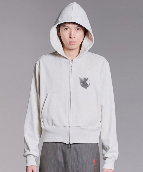 MASU(エムエーエスユー)の「【M A S U】MB ZIP-UP HOODIE(パーカー・メンズ・グレー/ホワイト/ブラック・46/48)」の2枚目の写真