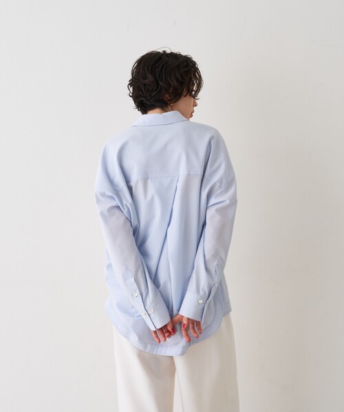 Rouge vif Anna（ルージュヴィフアンナ）の「バックラウンドデザインシャツ（シャツ/ブラウス・レディース・オフホワイト/サックスブルー・フリー）」の17枚目の写真