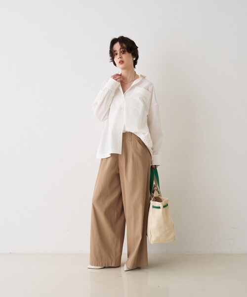 Rouge vif Anna（ルージュヴィフアンナ）の「バックラウンドデザインシャツ（シャツ/ブラウス・レディース・オフホワイト/サックスブルー・フリー）」の8枚目の写真