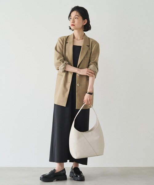 russet（ラシット）の「スムースレザートートバッグ（トートバッグ・レディース・アイボリー/ブラック・FREE）」の6枚目の写真