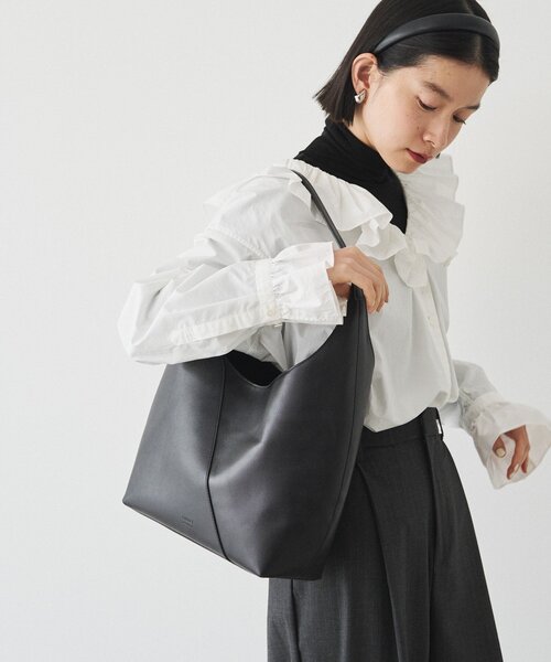 russet（ラシット）の「スムースレザートートバッグ（トートバッグ・レディース・アイボリー/ブラック・FREE）」の20枚目の写真