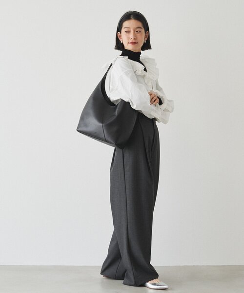 russet（ラシット）の「スムースレザートートバッグ（トートバッグ・レディース・アイボリー/ブラック・FREE）」の21枚目の写真