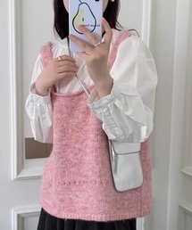 Flugge（フラッジー）の「フロントリボンニットビスチェ（キャミソール）」