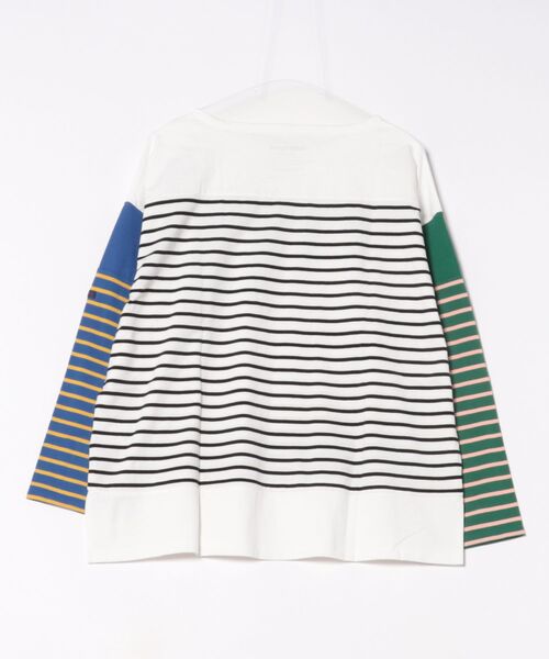 CUBE SUGAR（キューブシュガー）の「CUBE SUGAR/キューブシュガー　21/-天竺ボーダー バスクボーダーTEE（Tシャツ/カットソー・レディース・その他1・FREE）」の10枚目の写真