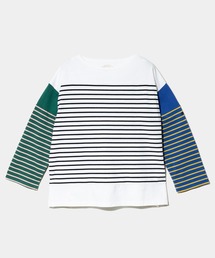 CUBE SUGAR | CUBE SUGAR/キューブシュガー　21/-天竺ボーダー バスクボーダーTEE(Tシャツ/カットソー)