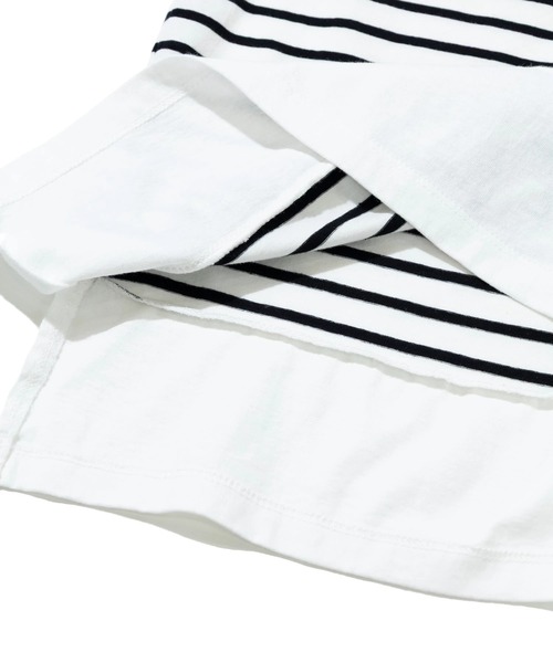 CUBE SUGAR（キューブシュガー）の「CUBE SUGAR/キューブシュガー　21/-天竺ボーダー バスクボーダーTEE（Tシャツ/カットソー・レディース・その他1・FREE）」の7枚目の写真