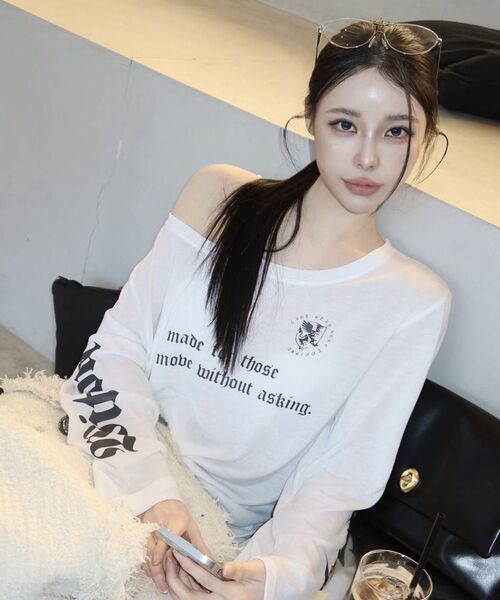 ROCKCAKE(ロックケーキ)の「Slogan Mesh Top - White(Tシャツ/カットソー・レディース・その他・SMALL)」の4枚目の写真