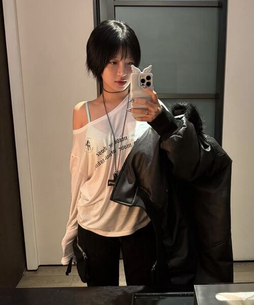 ROCKCAKE(ロックケーキ)の「Slogan Mesh Top - White(Tシャツ/カットソー・レディース・その他・SMALL)」の3枚目の写真