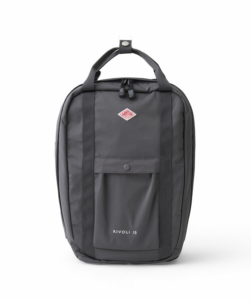 DANTON(ダントン)の「Polyester Twill Rucksack〈RIVOLI 15〉(バックパック/リュック・レディース・チャコール/ベージュ/ブラック・-)」の4枚目の写真