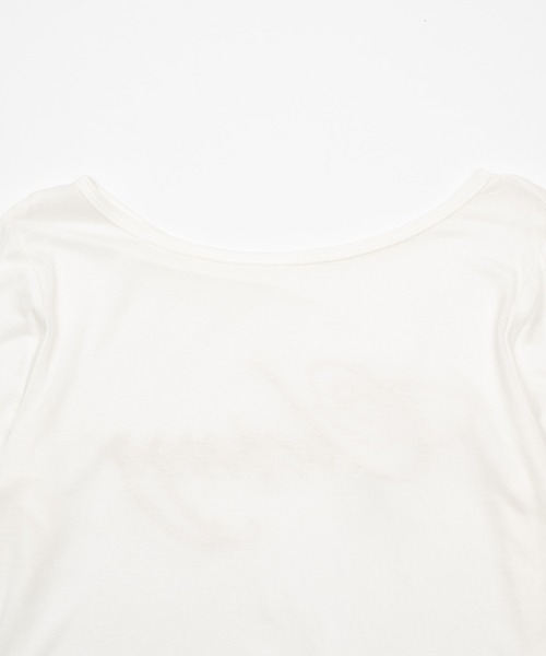 chernyy(チェルニー)の「2way chernyy sheer long sleeve tee / シアーロンT(Tシャツ/カットソー・レディース・オフホワイト/ピンク・SMALL/LARGE/MEDIUM)」の10枚目の写真