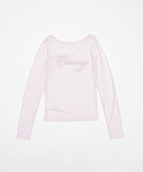 2way chernyy sheer long sleeve tee / シアーロンT（Tシャツ
