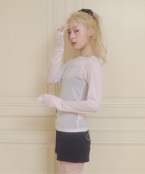 2WAYロングTシャツ 前後2wayタグ付きロングスリーブTシャツ【メール便可／100】 | titivate