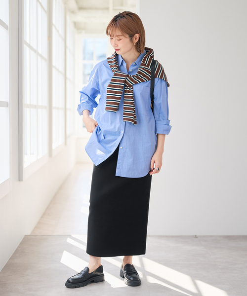 Spick & Span（スピックアンドスパン）の「ストレートニットスカート（スカート・レディース・ベージュ系その他/ブラウン/ブラック・36/38）」の14枚目の写真