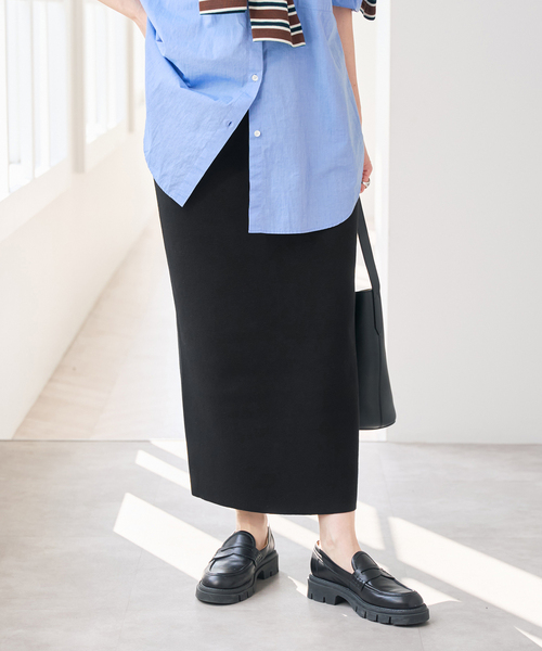 Spick & Span（スピックアンドスパン）の「ストレートニットスカート（スカート・レディース・ベージュ系その他/ブラウン/ブラック・36/38）」の17枚目の写真