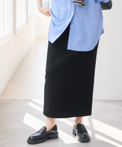 Spick & Span（スピックアンドスパン）の「ストレートニットスカート（スカート・レディース・ベージュ系その他/ブラウン/ブラック・36/38）」の18枚目の写真