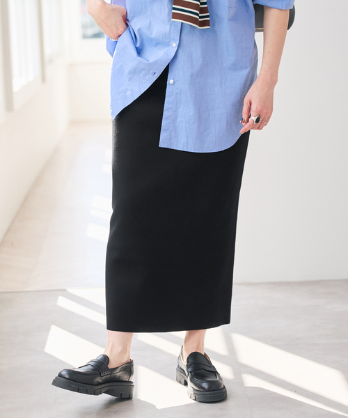 Spick & Span（スピックアンドスパン）の「ストレートニットスカート（スカート・レディース・ベージュ系その他/ブラウン/ブラック・36/38）」の19枚目の写真