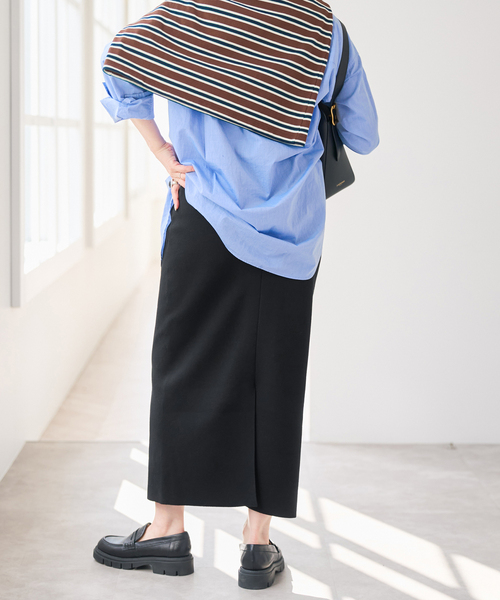 Spick & Span（スピックアンドスパン）の「ストレートニットスカート（スカート・レディース・ベージュ系その他/ブラウン/ブラック・36/38）」の22枚目の写真