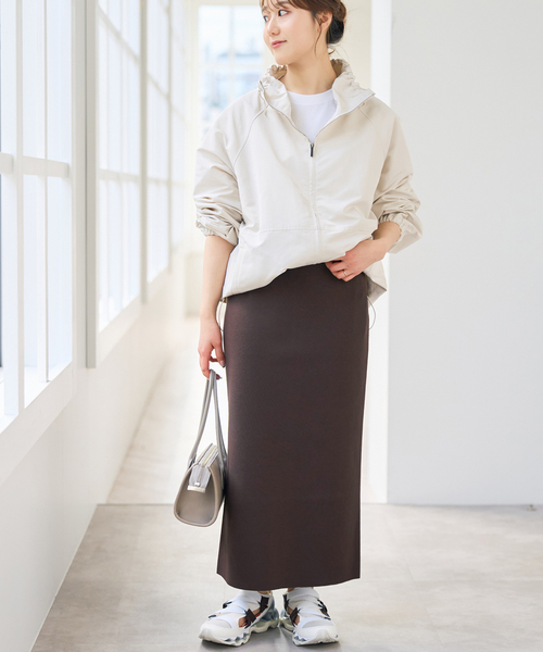 Spick & Span（スピックアンドスパン）の「ストレートニットスカート（スカート・レディース・ベージュ系その他/ブラウン/ブラック・36/38）」の9枚目の写真