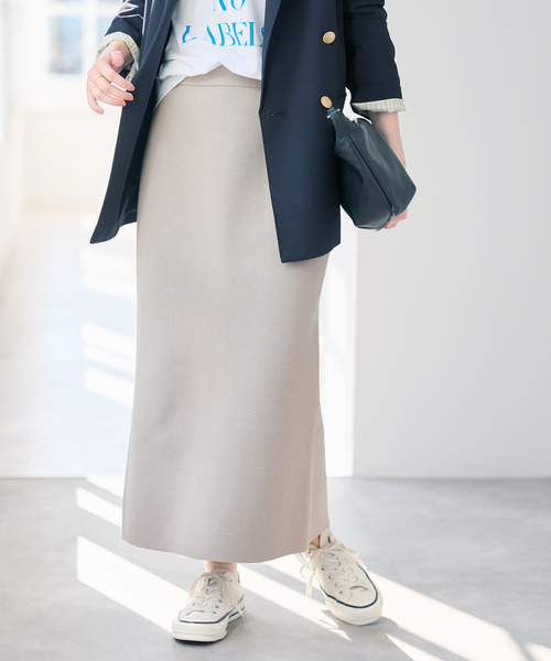 Spick & Span（スピックアンドスパン）の「ストレートニットスカート（スカート・レディース・ベージュ系その他/ブラウン/ブラック・36/38）」の12枚目の写真