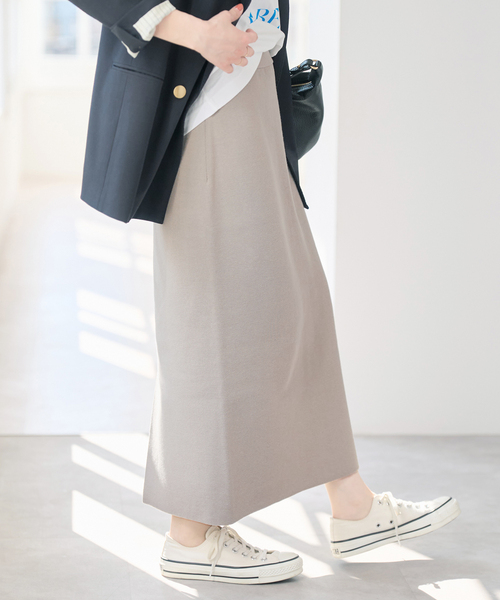 Spick & Span（スピックアンドスパン）の「ストレートニットスカート（スカート・レディース・ベージュ系その他/ブラウン/ブラック・36/38）」の13枚目の写真
