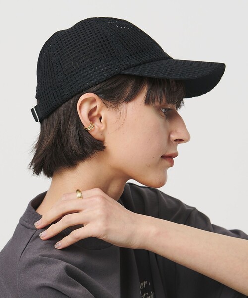 UNITED ARROWS（ユナイテッドアローズ）の「グリッドメッシュ キャップ（キャップ・レディース・ブラック/ホワイト・FREE）」の5枚目の写真