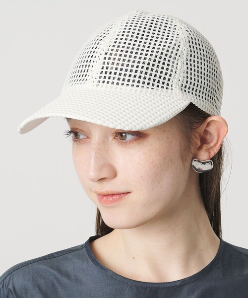 UNITED ARROWS（ユナイテッドアローズ）の「グリッドメッシュ キャップ（キャップ・レディース・ブラック/ホワイト・FREE）」の6枚目の写真