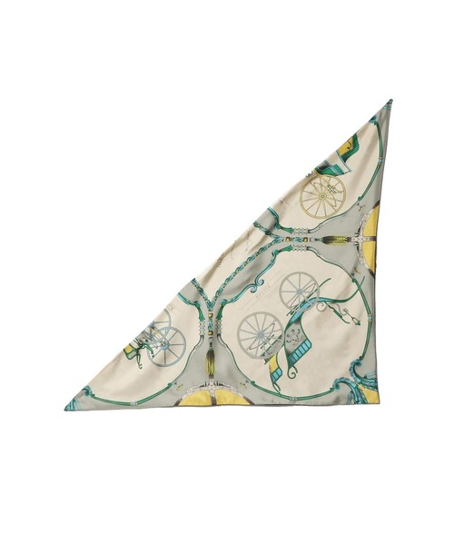 manipuri（マニプリ）の「MANIPURI / ブラックレース コンビスカーフ（ストール/ショール・レディース・レディッシュグレー・FREE）」の2枚目の写真