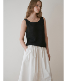 Sniff knit sleeveless (navy)