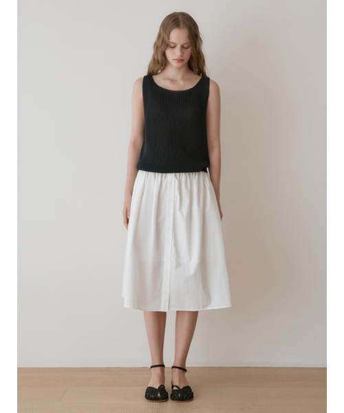 THEMITTEN（ザ・ミトン）の「Sniff knit sleeveless (navy)（Tシャツ/カットソー・レディース・その他・FREE）」の2枚目の写真