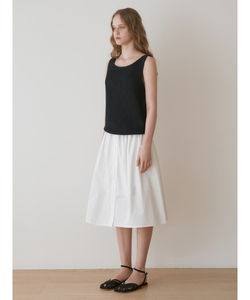 THEMITTEN（ザ・ミトン）の「Sniff knit sleeveless (navy)（Tシャツ/カットソー・レディース・その他・FREE）」の3枚目の写真