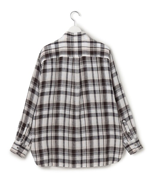 23区(ニジュウサンク)の「LIBECOリネン チェック シャツ(シャツ/ブラウス・レディース・オレンジ系3/ダークブラウン系3・36/38)」の22枚目の写真