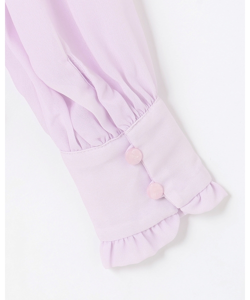 kate spade new york kids(ケイトスペードニューヨーク)の「ボウタイブラウス(シャツ/ブラウス・キッズ・ライラック/オフホワイト・120cm/160cm/150cm/140cm/130cm)」の8枚目の写真