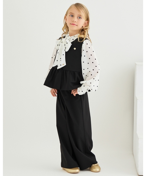 kate spade new york kids(ケイトスペードニューヨーク)の「ボウタイブラウス(シャツ/ブラウス・キッズ・ライラック/オフホワイト・120cm/160cm/150cm/140cm/130cm)」の14枚目の写真