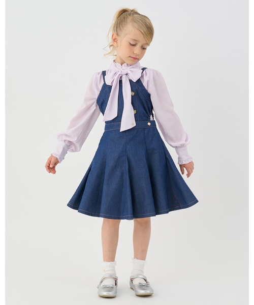 kate spade new york kids(ケイトスペードニューヨーク)の「ボウタイブラウス(シャツ/ブラウス・キッズ・ライラック/オフホワイト・120cm/160cm/150cm/140cm/130cm)」の16枚目の写真